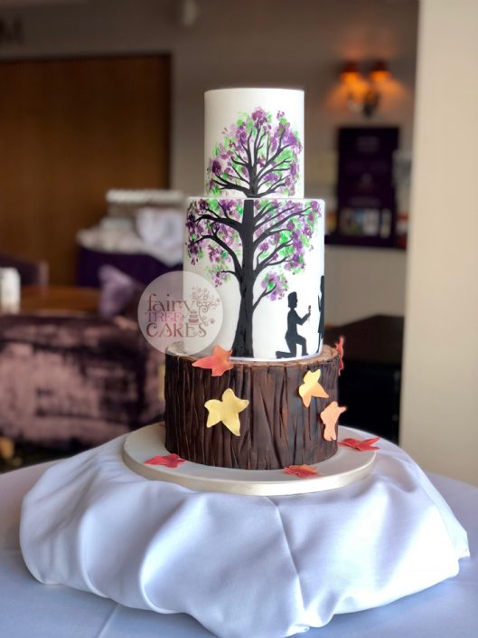 Handpainted Tree & Log