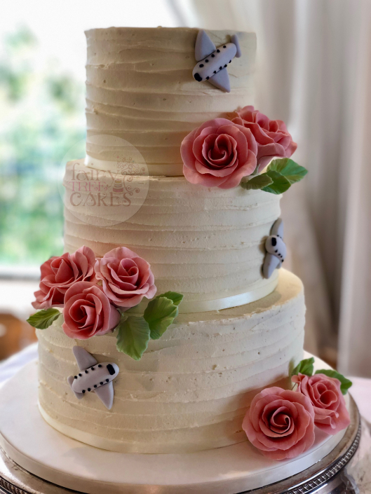 Buttercream with Roses & Planes
